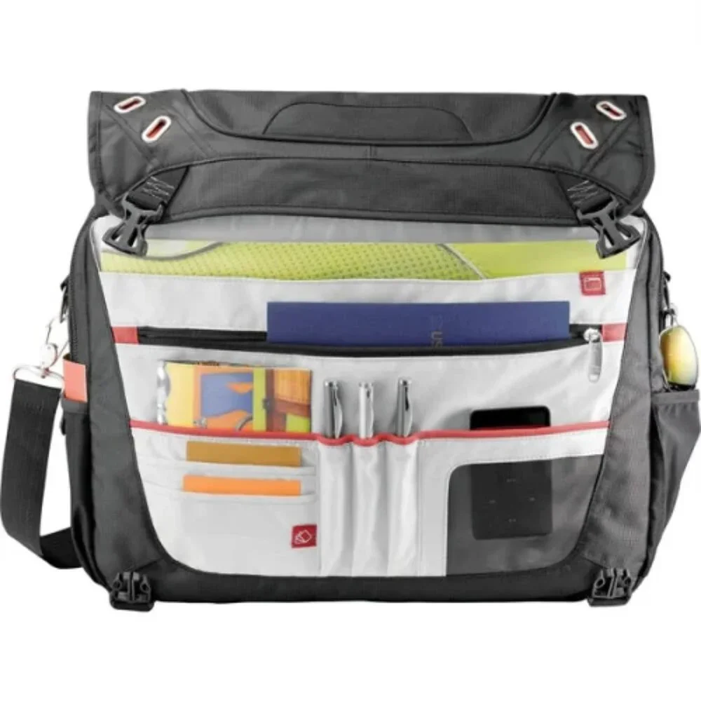Men's Black Computer Messenger Bag